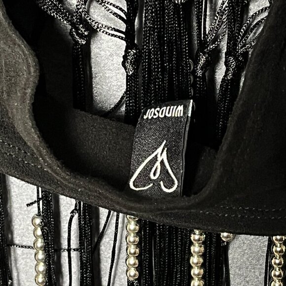 Windsor Fringe Top Size Small Fringe Festival Hippie Boho - Picture 6 of 8